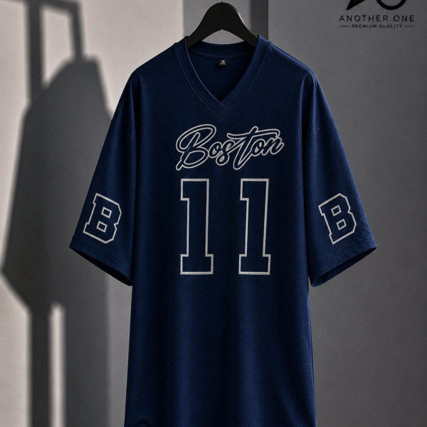 V-Neck Jersey DropShoulder(Navy)